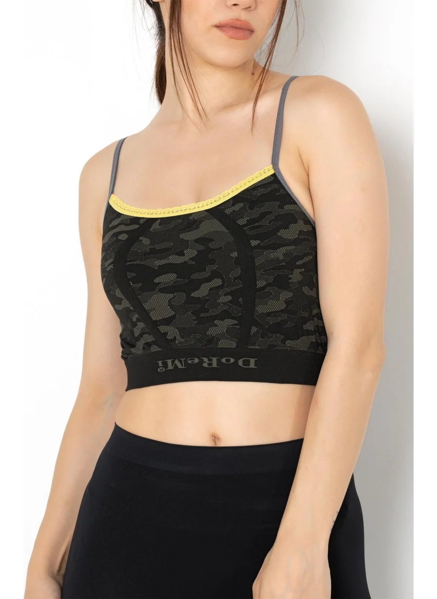Gigotto Camouflage Patterned Bustier