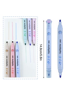 KASTWAVE 12 PCS Kawaii Double Ended Highlighter Pens, Pastel Markers Color Highlighters, Fine Tip Highlighter Pens, Suitable for Students Writing Office School  - Image 3