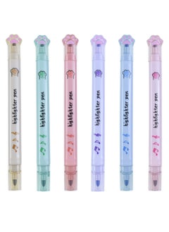 KASTWAVE 12 PCS Kawaii Double Ended Highlighter Pens, Pastel Markers Color Highlighters, Fine Tip Highlighter Pens, Suitable for Students Writing Office School  - Image 1
