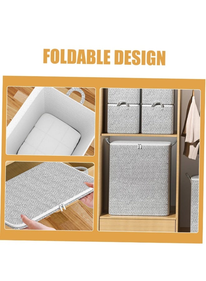 WangPangZi Large Storage Bags, Foldable Under Bed Storage Box, Duvet Storage Cover，Quilt Storage Bag, Large Capacity Foldable Fabric Organizer for Blankets, Pillows and Luggage, Space-saving Travel (35*25*20 cm / 48*44*48 cm / 56*45*56 cm / 61*50*71 cm) - Image 2