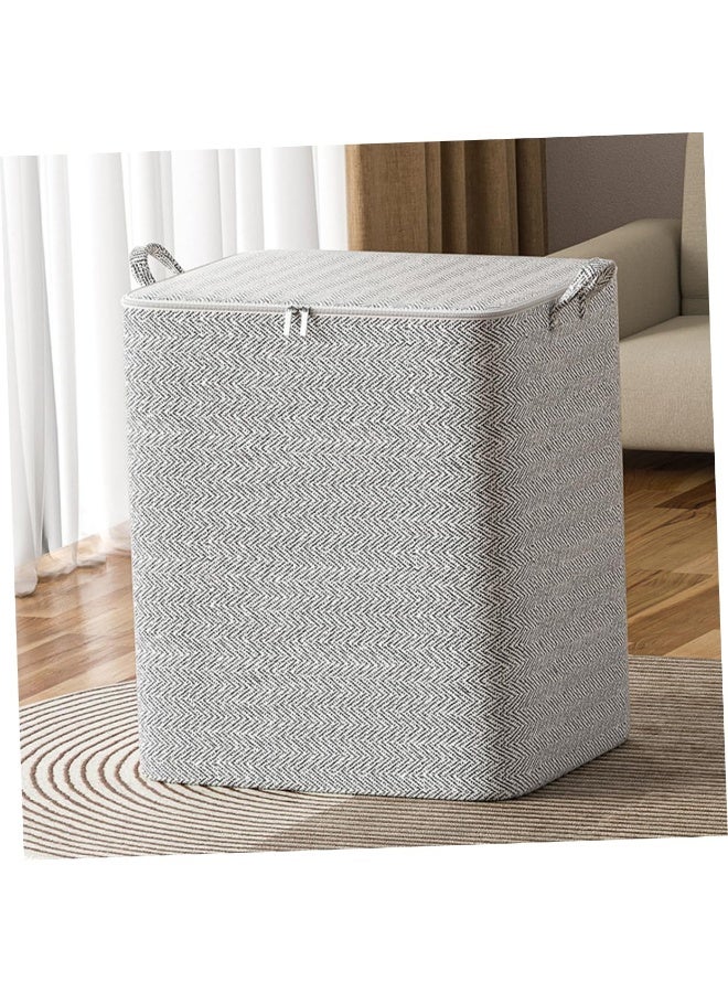 WangPangZi Large Storage Bags, Foldable Under Bed Storage Box, Duvet Storage Cover，Quilt Storage Bag, Large Capacity Foldable Fabric Organizer for Blankets, Pillows and Luggage, Space-saving Travel (35*25*20 cm / 48*44*48 cm / 56*45*56 cm / 61*50*71 cm) - Image 5
