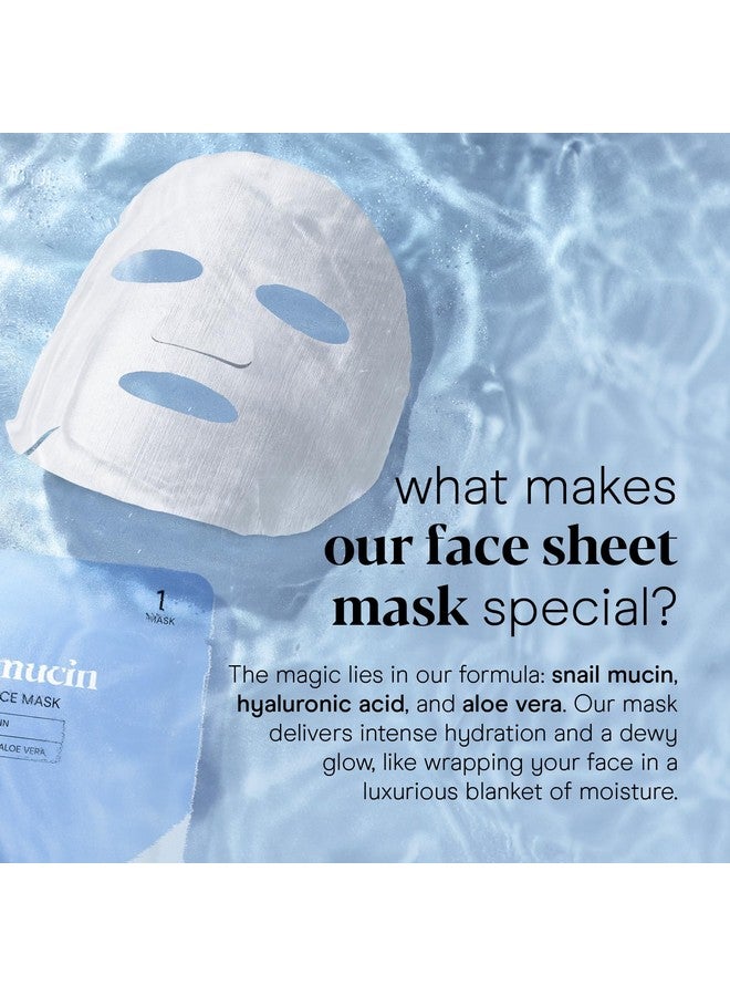 بيبادي قناع الوجه الورقي من بايبودي بمخاط الحلزون (6 قطع) - قناع مرطب ومقاوم للشيخوخة مع حمض الهيالورونيك - ترطيب عميق لبشرة شابة - Image 3