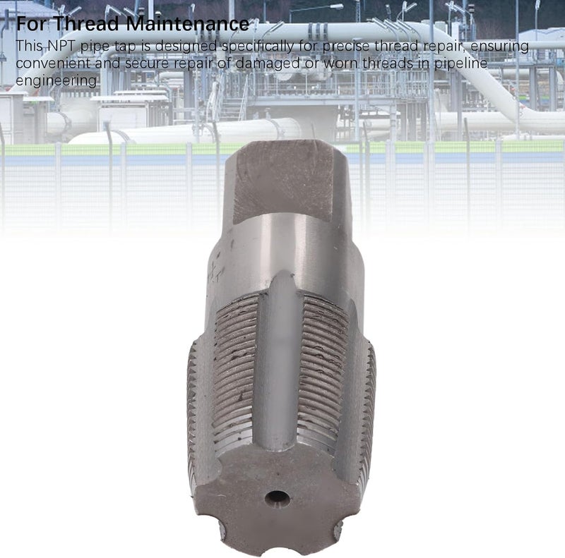 WALFRONT Npt Tap Set Npt Tap And Die Set 1-1/4 Inch Repair Tool High Speed Steel Thread Plumbing Maintenance for Plumbers Mechanics - Image 4
