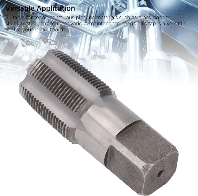 WALFRONT Npt Tap Set Npt Tap And Die Set 1-1/4 Inch Repair Tool High Speed Steel Thread Plumbing Maintenance for Plumbers Mechanics - Image 5