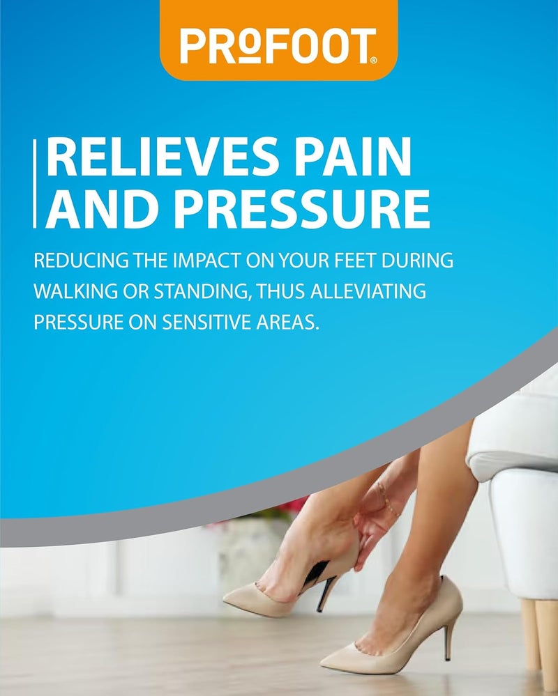 Profoot 24 Hour Feet Invisible Gel Cushions Comfortable Cushions for Metatarsalgia and Mortons Neuroma Provides Relief from Burning Pain on Balls of Feet 2 Pairs - Image 4