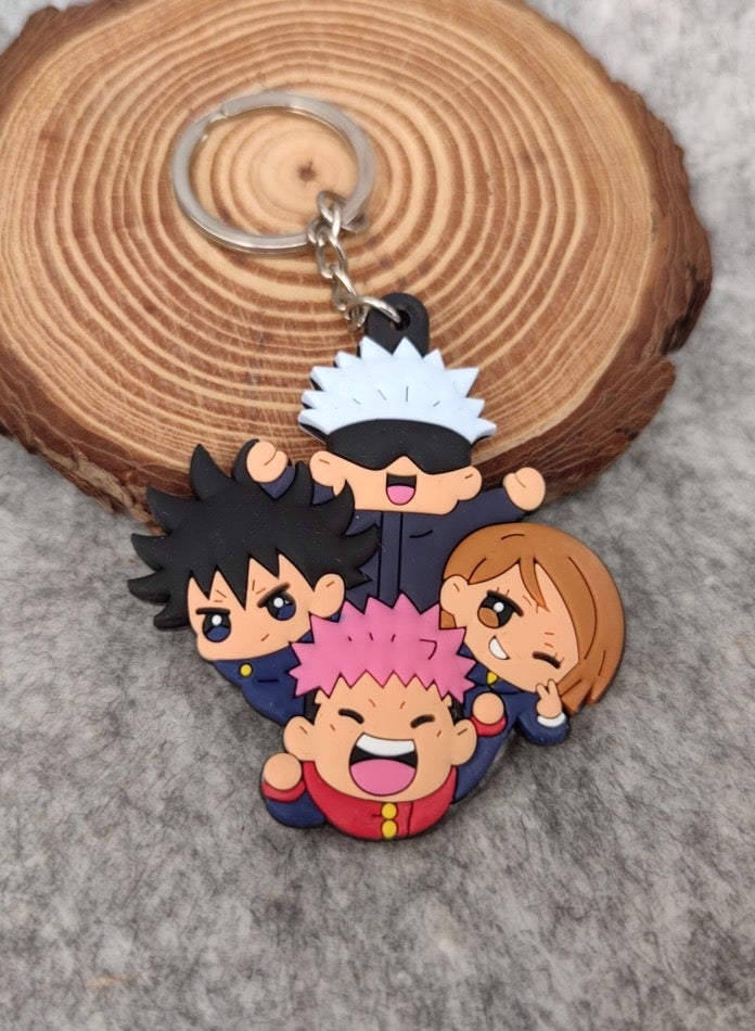 Anime rubber keychain - Jujutsu Kaisen Itadori - Gojo - Megumi-Nobara