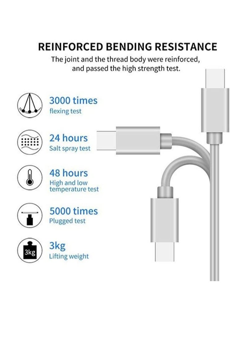 Excefore 3 in 1 Multi USB Charger Cable Retractable Multiple Charging Cord Adapter with Phone Mini Type C Micro USB Port Connectors Compatible with Cell Phones Tablets Universal Use  - Image 4