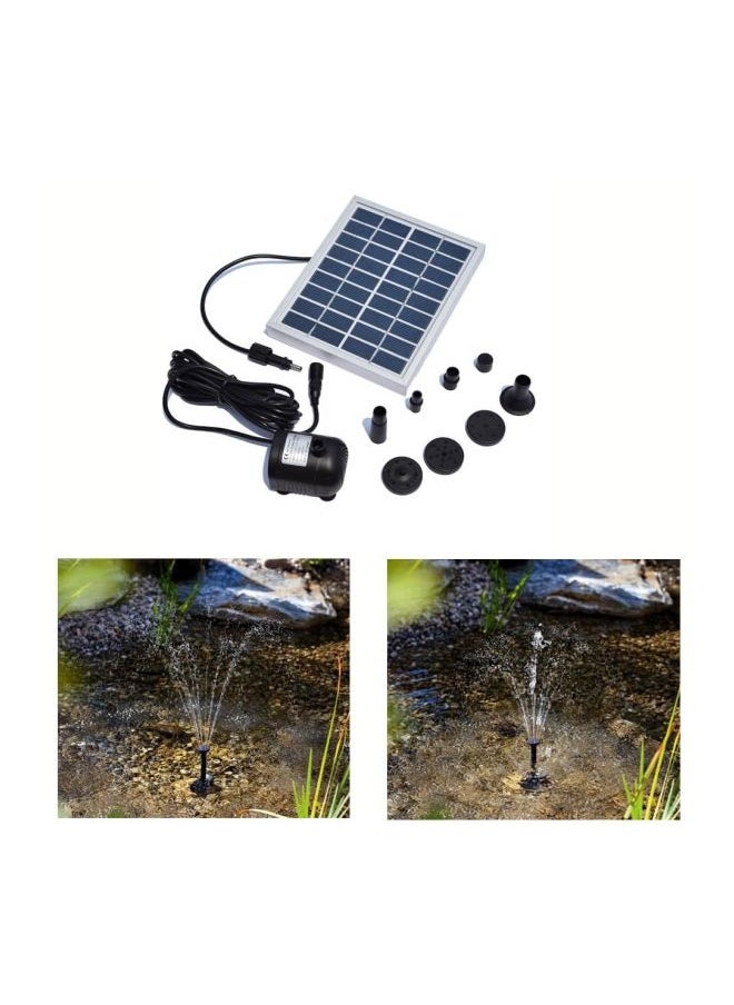 NIBEMINENT Solar Powered Decorative Fountain Water Pump White/Black 17x5x29cm  - Image 3