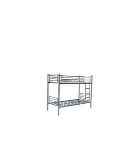 Generic Galaxy Design Metal Steel Bunk Bed Heavy Duty Silver & Guard Rails Sturdy for Home, Baby Home, Apartment Studio Room Size 90x190 cm  - Image 4