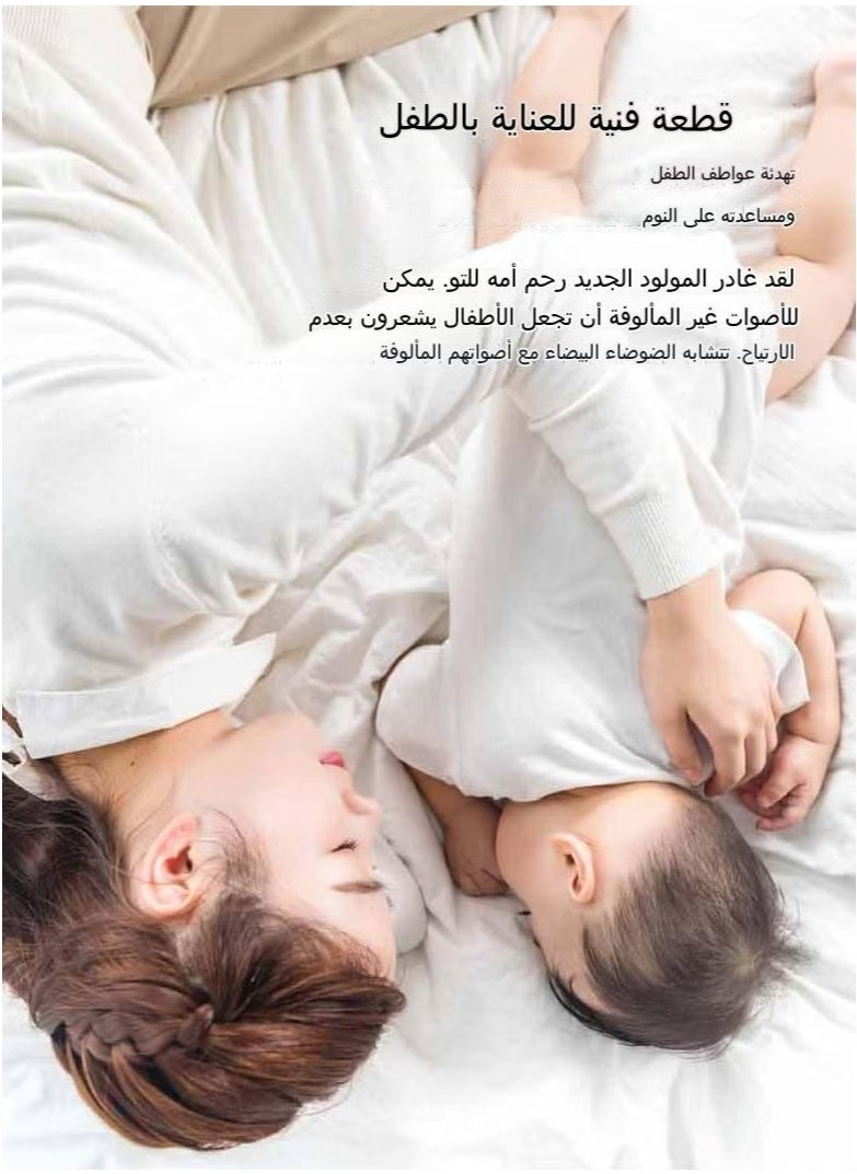 White Noise Machine for Sleep Relax, Portable Baby Sleep Machine, Sleep Sound Machine 10 Soothing Sounds Rechargeable battery, Auto Off