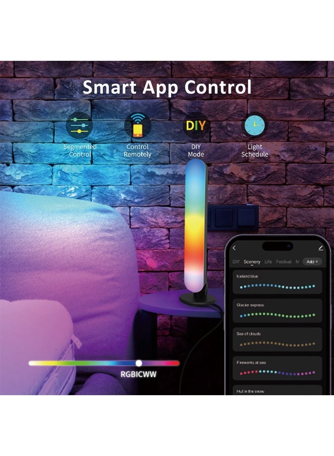 كادراما شريط إضاءة LED ذكي، مصباح LED ذكي RGB مع تأثيرات إضاءة متعددة، إضاءة خلفية LED للتلفزيون، إضاءة مزاجية، إضاءة ألعاب، إضاءة محيطة، شريط إضاءة Smart Flow للكمبيوتر الشخصي والتلفزيون والغرفة - Image 4