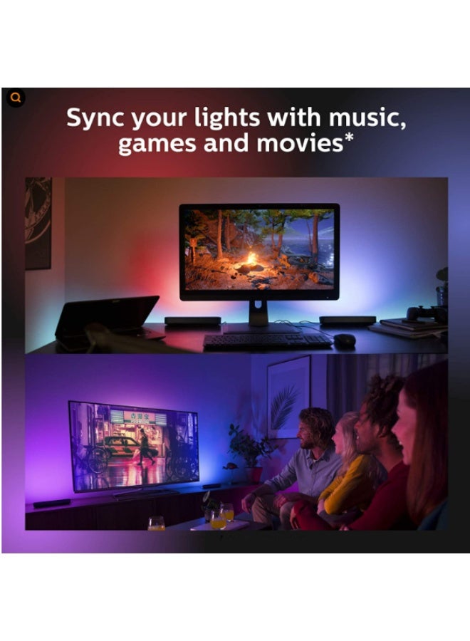 كادراما شريط إضاءة LED ذكي، مصباح LED ذكي RGB مع تأثيرات إضاءة متعددة، إضاءة خلفية LED للتلفزيون، إضاءة مزاجية، إضاءة ألعاب، إضاءة محيطة، شريط إضاءة Smart Flow للكمبيوتر الشخصي والتلفزيون والغرفة - Image 2