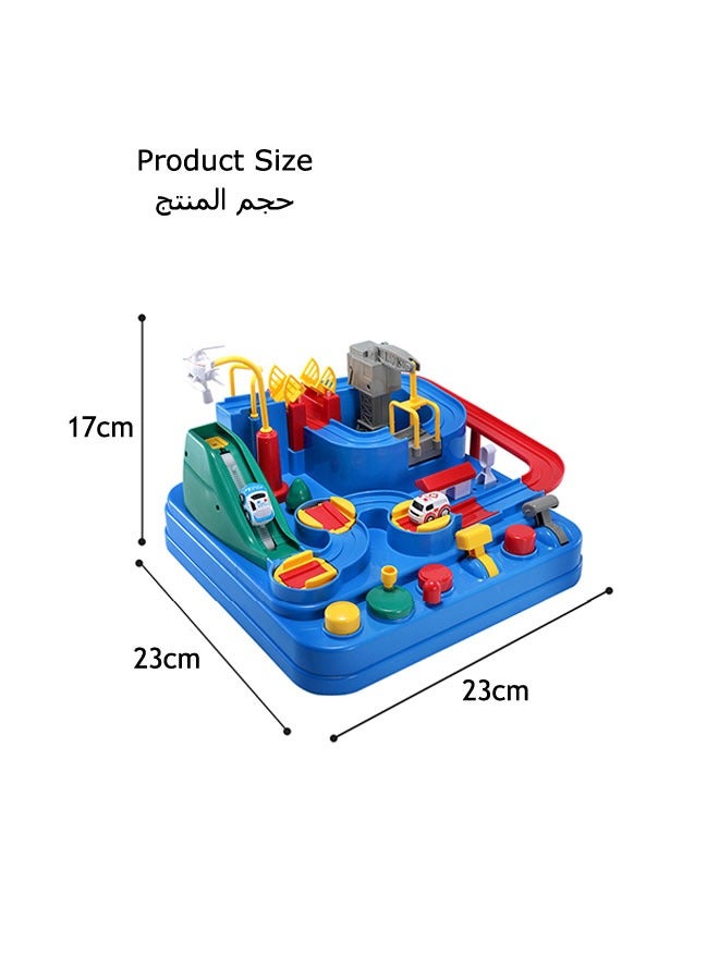 ألعاب مغامرات السيارات، سيارات السكك الحديدية الألغاز، ألعاب للأولاد بعمر 3 سنوات - ألعاب مسارات السباق، لعبة إنقاذ سباقات مسارات الألغاز مع مروحية مغناطيسية، مونتيسوري، ألعاب مسارات سيارات السباق للأولاد، لعبة تعليمية لمرحلة ما قبل المدرسة لمغامرات إنقاذ السيارات - Image 2