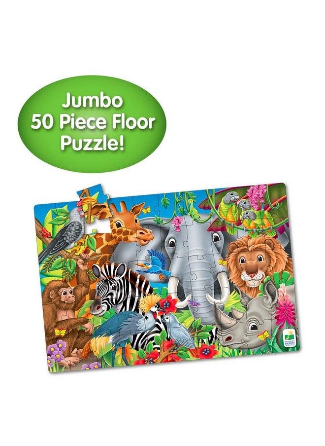 THE LEARNING JOURNEY - : Jumbo Floor Puzzles Animals Of The World Kids Puzzles Kids Floor Puzzles For Kids Ages 48 Animal Puzzle Award Winning Educational Toys - Image 1