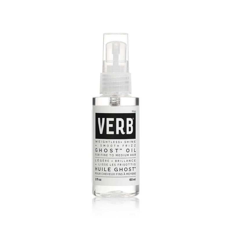 VERB Ghost Oil, 2 fl oz- Weightless Hair Oil for Fine to Medium Hair â€“ Smooths Frizz, Adds Shine â€“ No Parabens, Gluten or Harmful Sulfates - Image 1