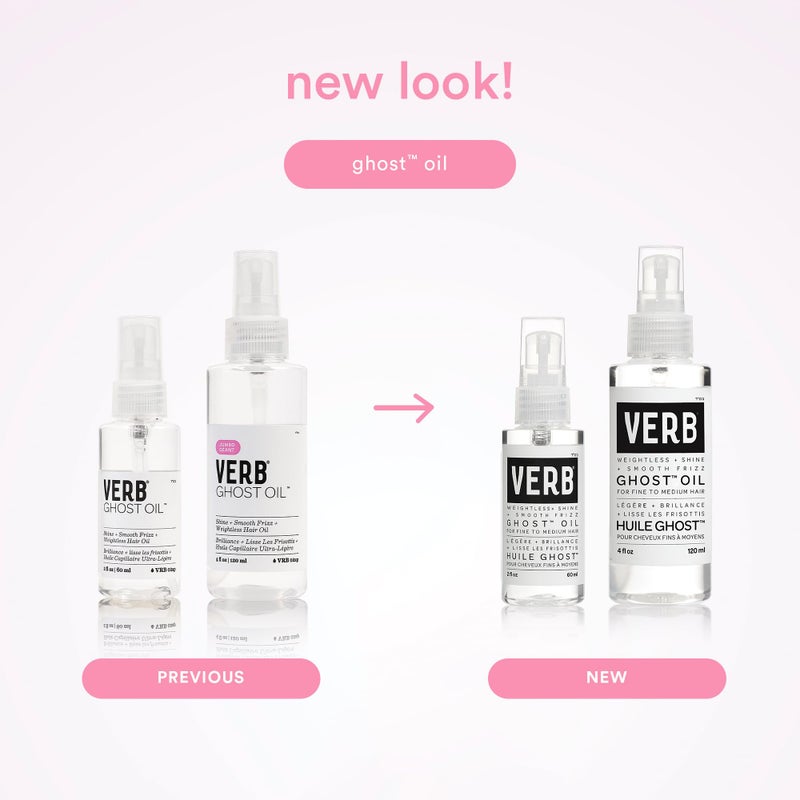 VERB Ghost Oil, 2 fl oz- Weightless Hair Oil for Fine to Medium Hair â€“ Smooths Frizz, Adds Shine â€“ No Parabens, Gluten or Harmful Sulfates - Image 5