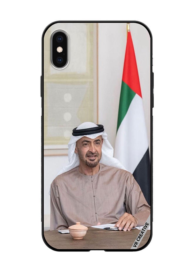 VR CREATIVE Protective Case Cover For Apple iPhone XS Max Sheikh Mohamed Bin Zayed Al Nahyan Design Multicolour - Image 1