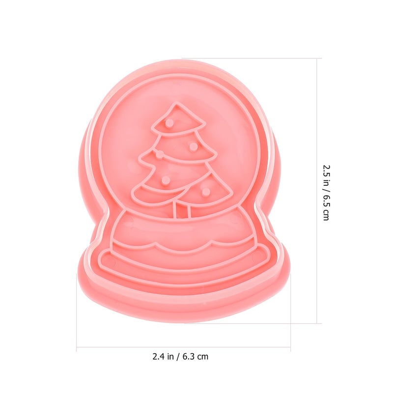 8Pcs Festive Cookie Cutter Set with Cartoon Embossing Molds for DIY Baking Biscuit Cake Decorating - Image 3