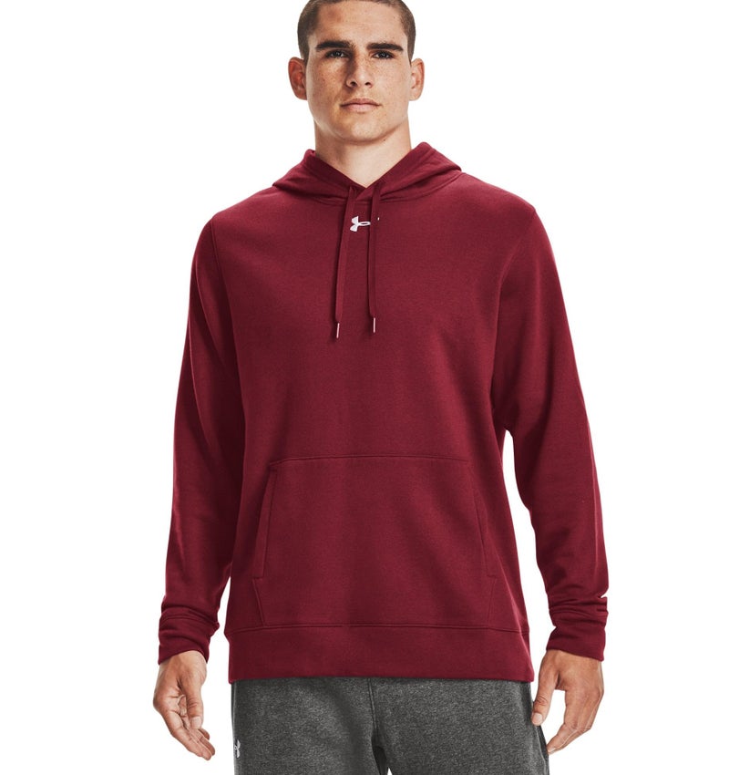 Under Armour Men's UA Hustle Fleece Hoodie XXL Red - Image 1