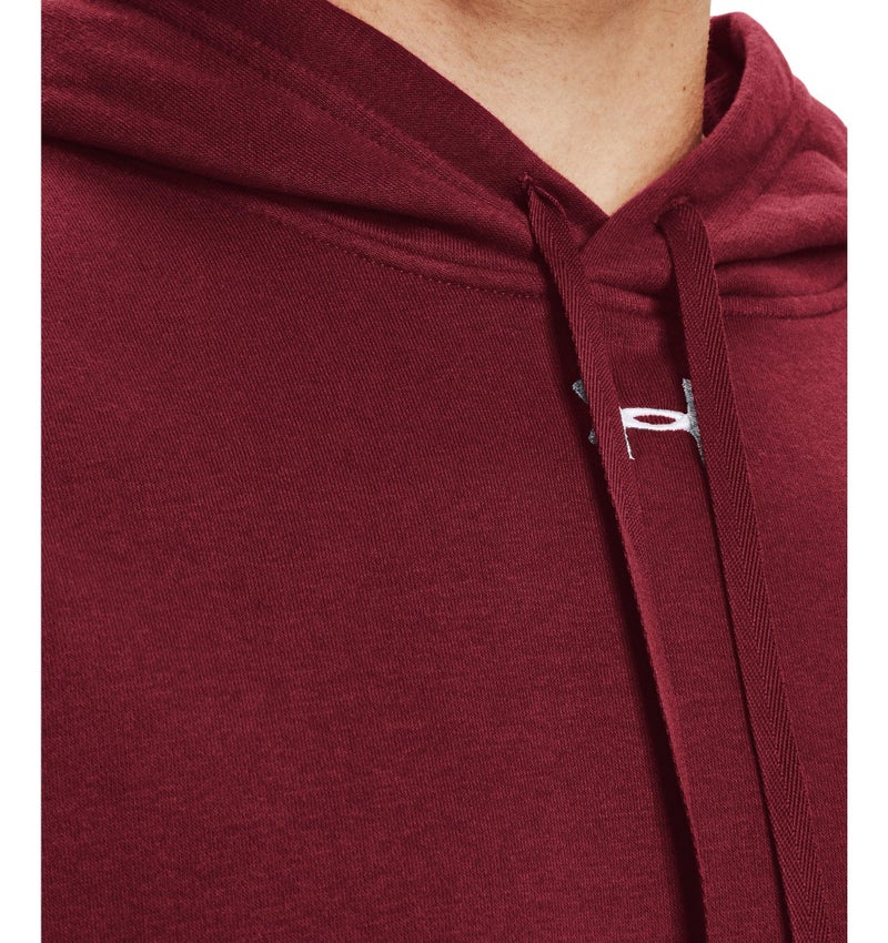 Under Armour Men's UA Hustle Fleece Hoodie XXL Red - Image 4