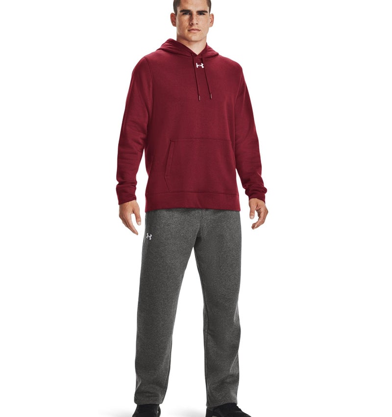 Under Armour Men's UA Hustle Fleece Hoodie XXL Red - Image 3