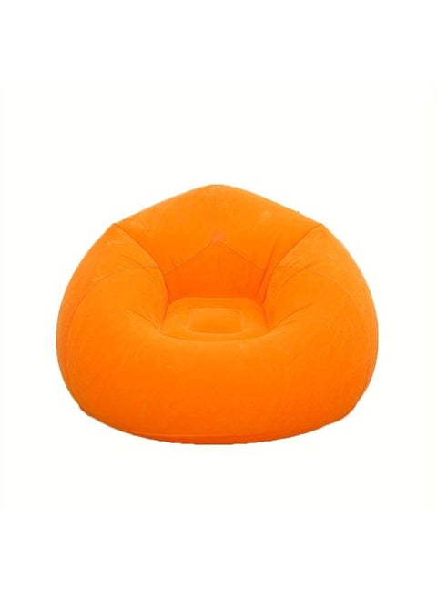 Beanless Inflatable Lounge Chair with Manual Pump Orange