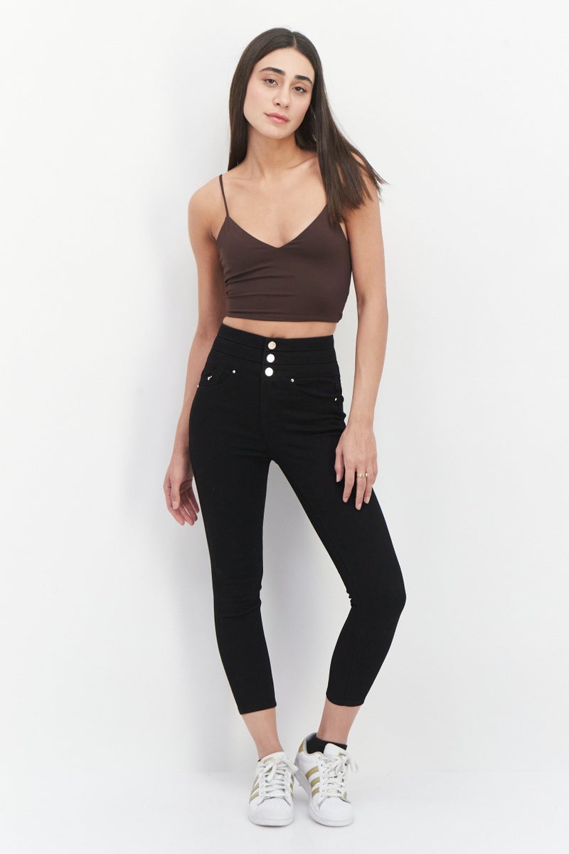 VERO MODA جينز دنيم سليم فيت للنساء، أزرق - Image 4