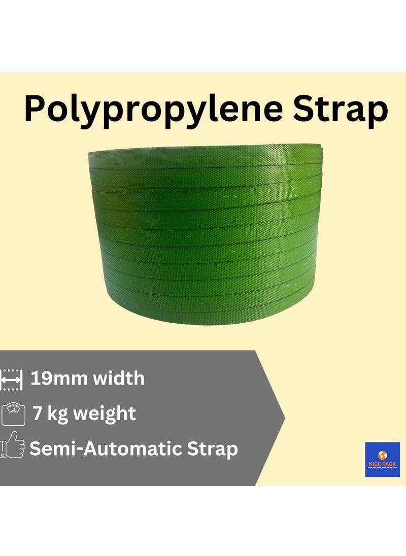Nice Pack Polypropylene Strapping 19mm x 7kg Heavy Duty Semi-Automatic Machine Grade PP Strapping Roll  - Image 2