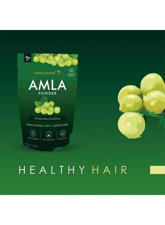 Herb Essential Herb Essential Pure Amla Powder - 100g | 100% Natural Indian Gooseberry | Rich in Vitamin C | Supports Hair Growth, Skin Health & Immunity | Vegan & Paraben-Free - Image 5
