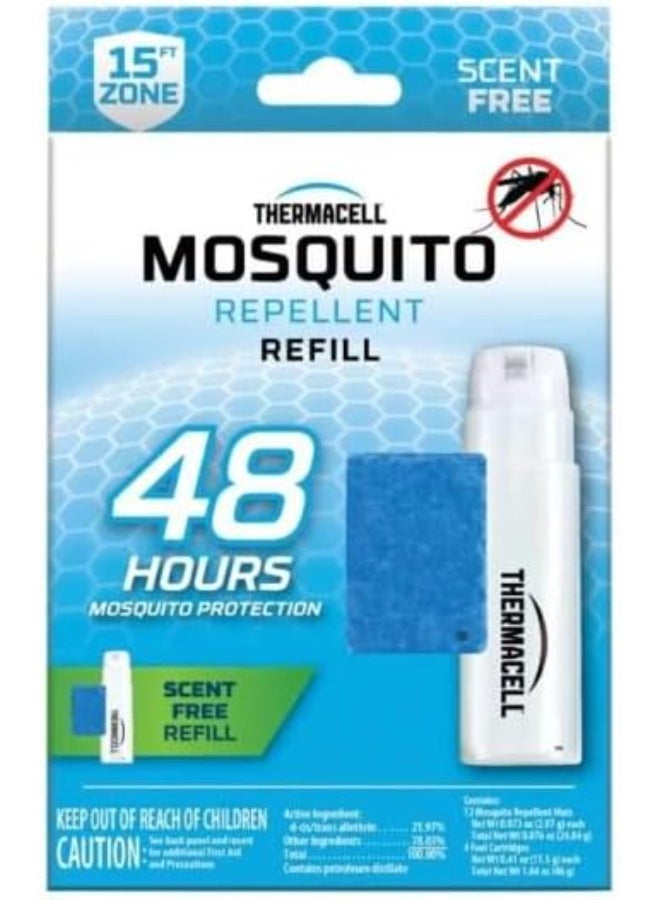 Thermacell R-4 Mosquito Repeller Refill, 48 Hour Pack (12 Repellent Mats and 4 Butane Cartridges) R 4 R 4
