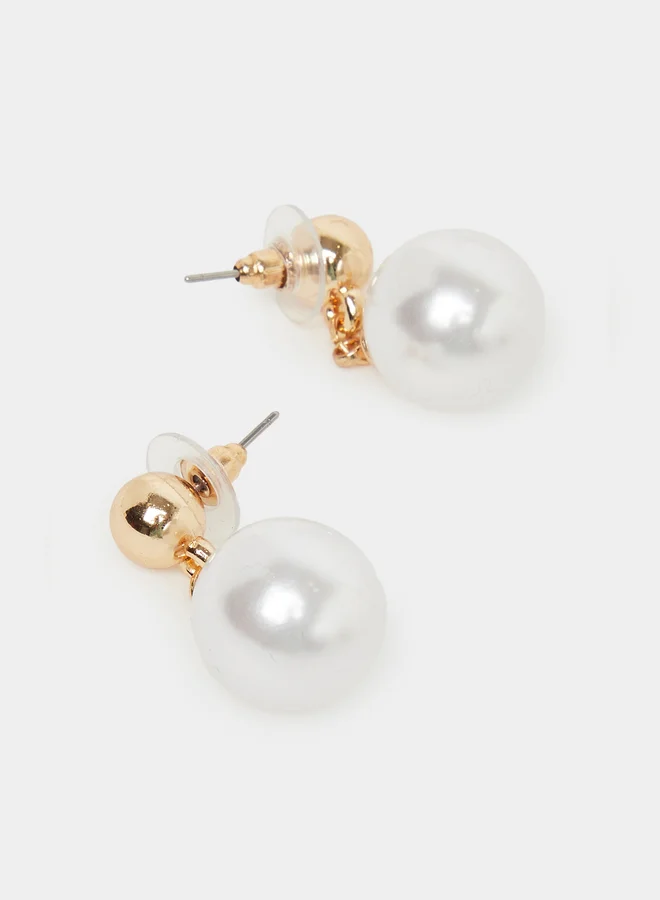Styli Faux Pearl Dangle Earrings