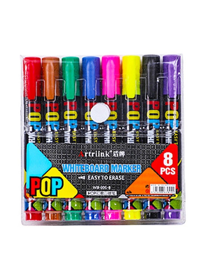 Whiteboard Markers Bright Dry Erase Markers Fine Tip board markers 8 pcs White Board Markers all purpose markers for schools and offices - Image 1
