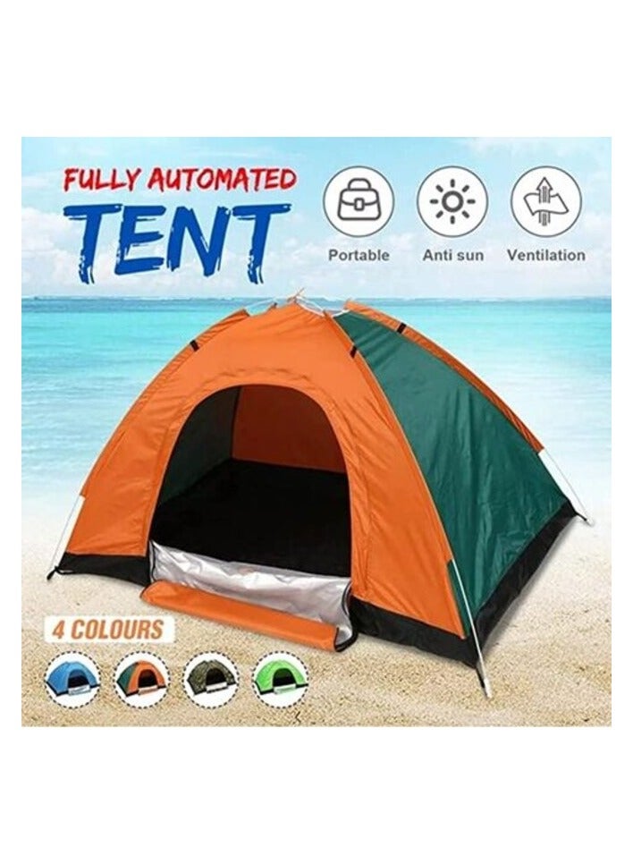 ENMAC Camping Tent for 3-4 Person, Easy Instant Pop Up Tent Automatic Tent, Assorted Color - Image 1