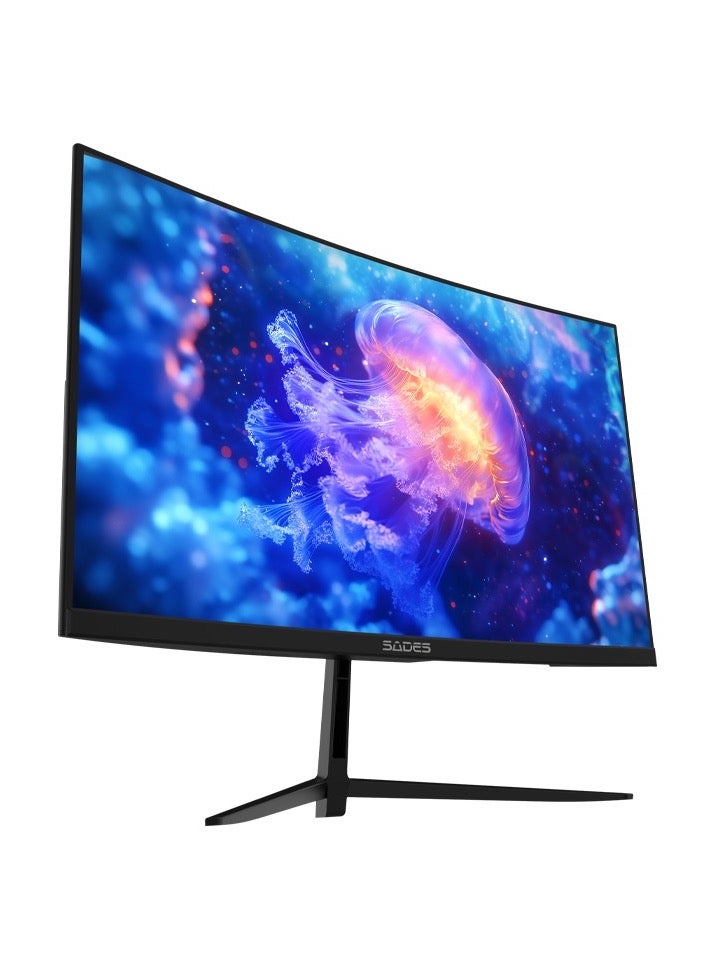 ساديس شاشة الألعاب المنحنية Sades NC Pelagia مقاس 24 بوصة FHD (1920x1080)، معدل تحديث 200 هرتز، وقت استجابة 0.5 مللي ثانية، HDMI 2.1، SA-04F24B. - Image 2