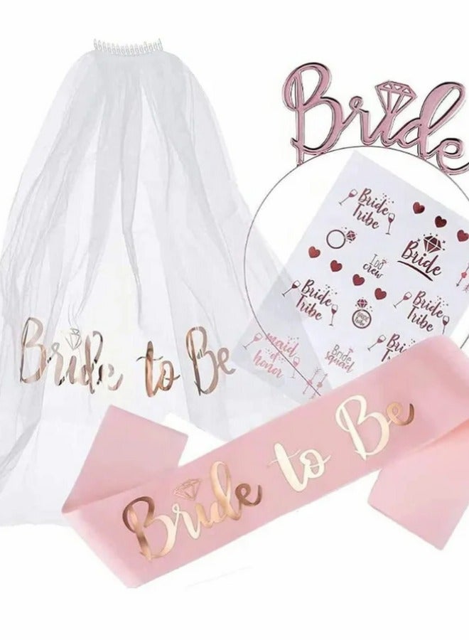 general Bridal decoration set, bridal belt, headpiece, bridal veil and comb, bridal gift to decorate the wedding - Image 1