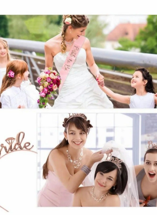 general Bridal decoration set, bridal belt, headpiece, bridal veil and comb, bridal gift to decorate the wedding - Image 5