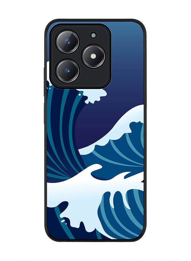 Stylizedd For Realme C63 / Realme C61 4G Case,Slim fit Camera Protection, Shockproof Thin Phone cover  - Japanese Sea - Image 1