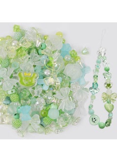 KASTWAVE 90~150 Acrylic Beads for Jewelry Making, Colorful Assorted Beads Cute Kawaii Aesthetic Beads for Bracelets Making Flower Butterfly Beads Bulk Necklaces DIY Mobile Phone Chains, Three Colors  - Image 3