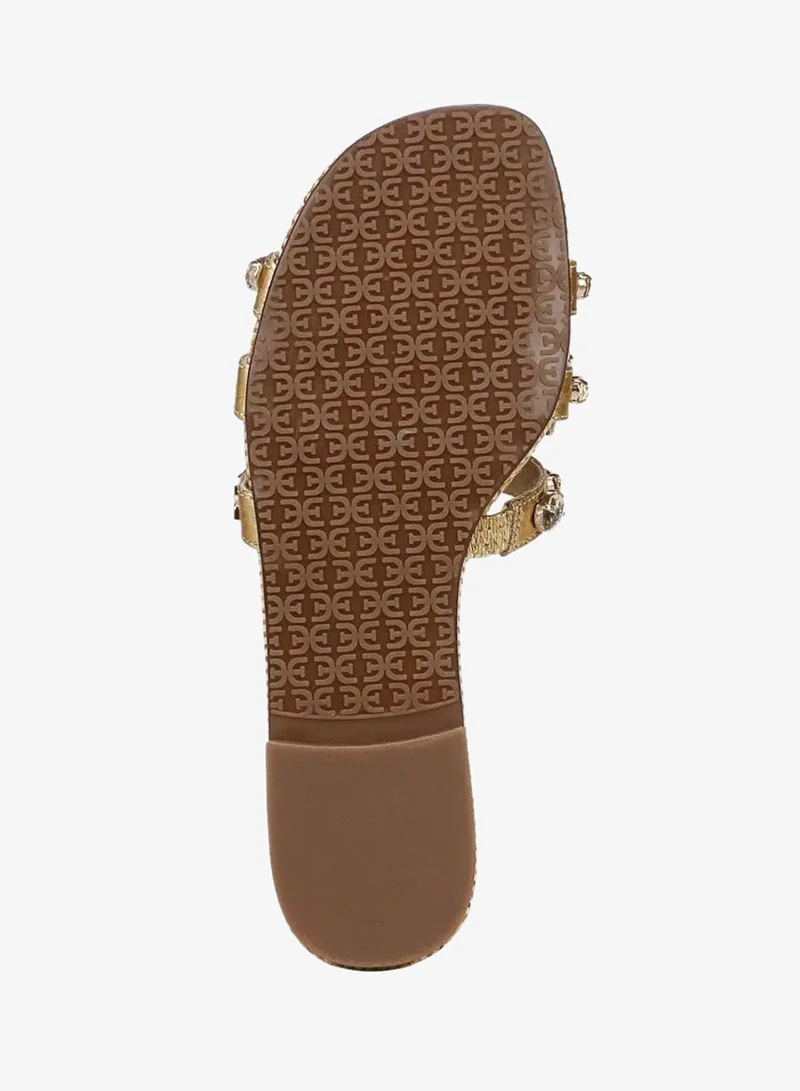 Sam Edelman GOLD Bay Ray Slide Sandal for Women | Best Price UAE