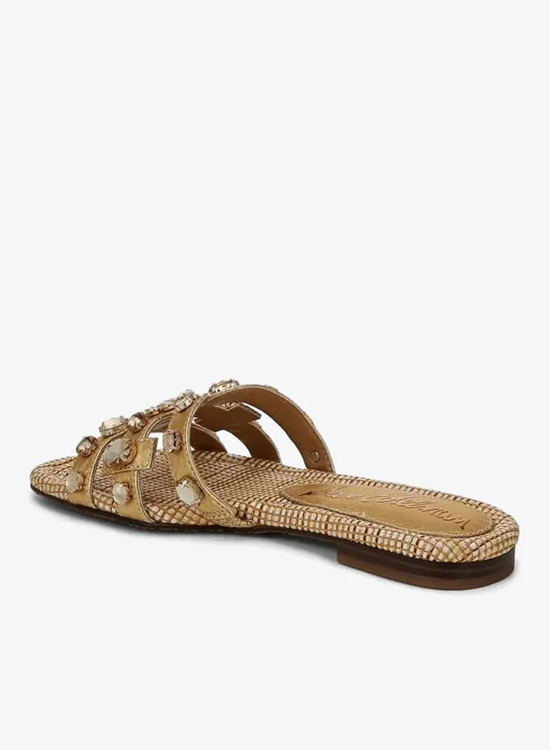 Sam Edelman GOLD Bay Ray Slide Sandal for Women | Best Price UAE