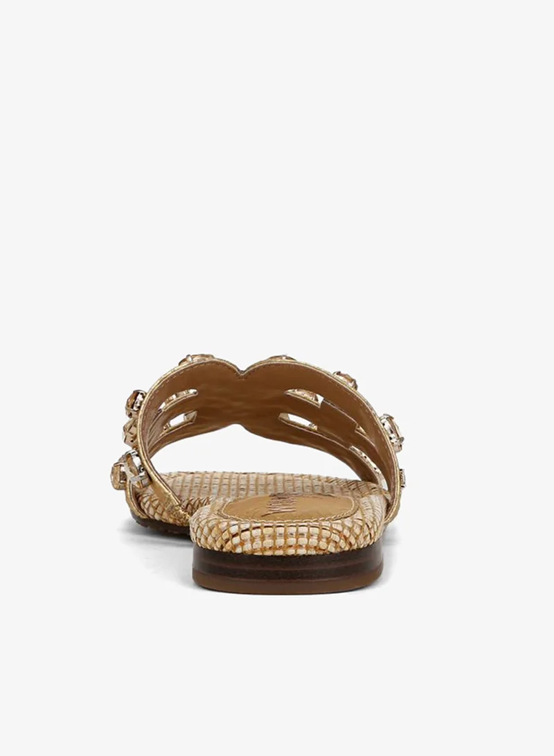 Sam Edelman GOLD Bay Ray Slide Sandal for Women | Best Price UAE