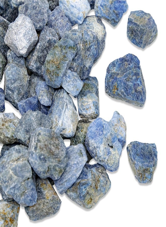 Dey Designs أحجار أباتيت زرقاء خام وزن نصف رطل - بلورات خام طبيعية للتلميع واللف السلكي وصناعة المجوهرات - أحجار تزيين النافورة - ريكي يوغا وعلاج الويكا - أحجار بكميات كبيرة - Image 2