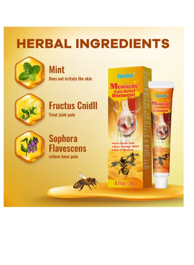 Sumifun Meniscus Pain Relief Ointment - Relieve pain in neck, shoulders, back, hips, joints, muscles, knees and feet - Image 2