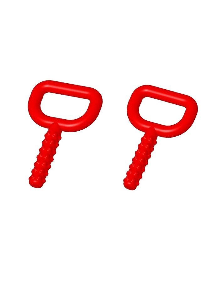 Chewy Tubes Super Chew Knobby 2 Pack Red - Image 1