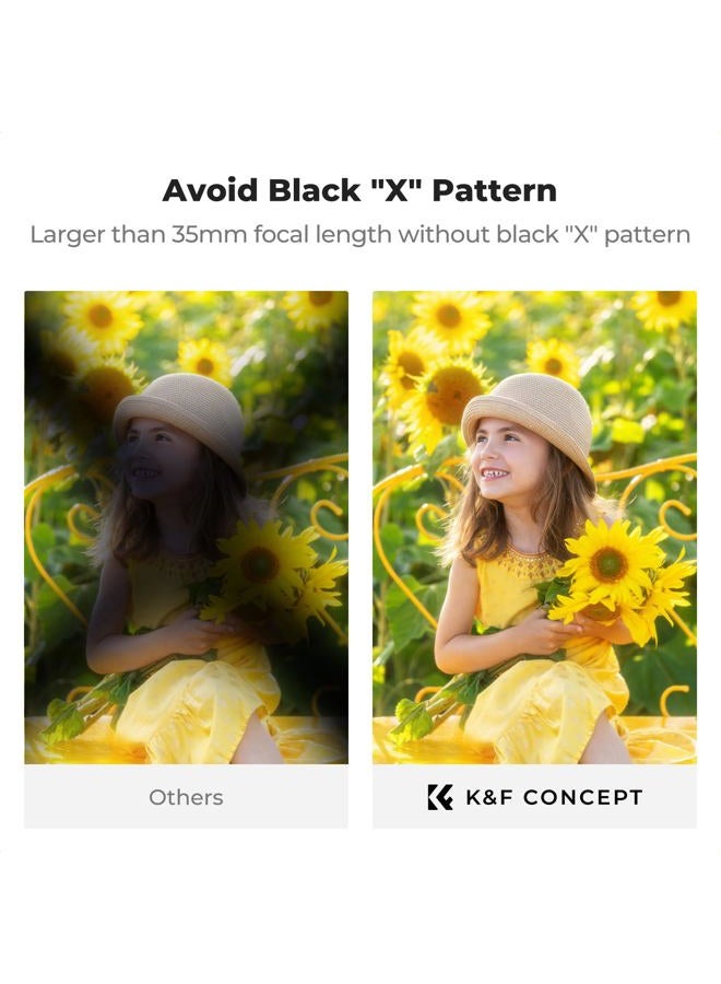 K&F Concept فلتر K&F Concept 67mm 3 في 1 1/4 تشتت أسود و CPL و ND، ND2-32 متغير، فلتر ضبابي ناعم فائق النحافة، عدسات يابانية، متعددة الطلاء، مع قطعة قماش للتنظيف (سلسلة Nano-K) - Image 4