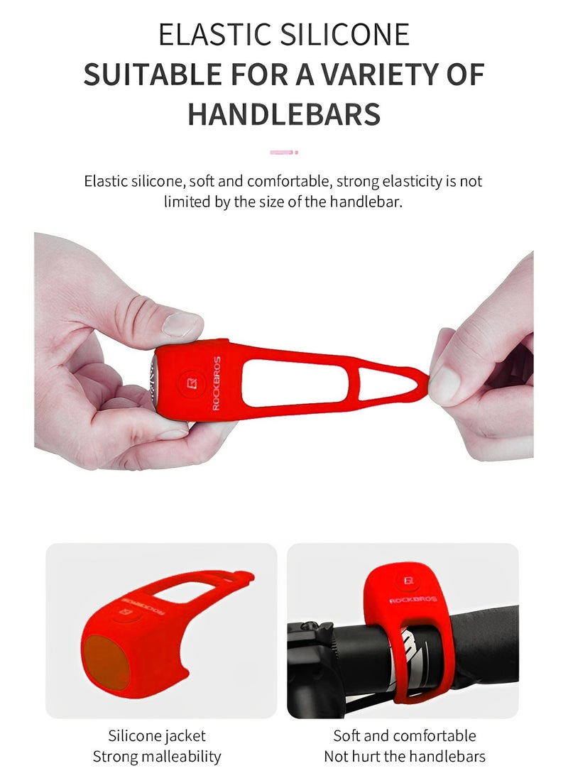 REOCLE Electric Bike Horn 90 DB Electra Bike Bell with 3 Available Ringtones & Water-resistant Cover Portable Loud Bike Horn Electronic for Adults Kids Bicycle Bells  - Image 3