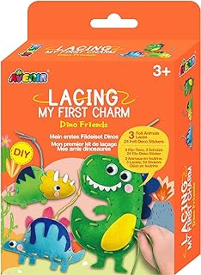 Avenir CH211798 My First Lacing Kit | Little Pets | Improve Sewing and Stitching Skills | Creative Fun for Kids 3+