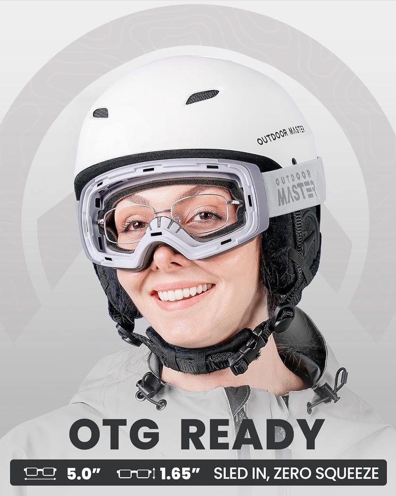 OutdoorMaster Ski Goggles PRO - Frameless, Interchangeable Lens 100% UV400 Protection Snow Goggles for Men & Women - Image 4