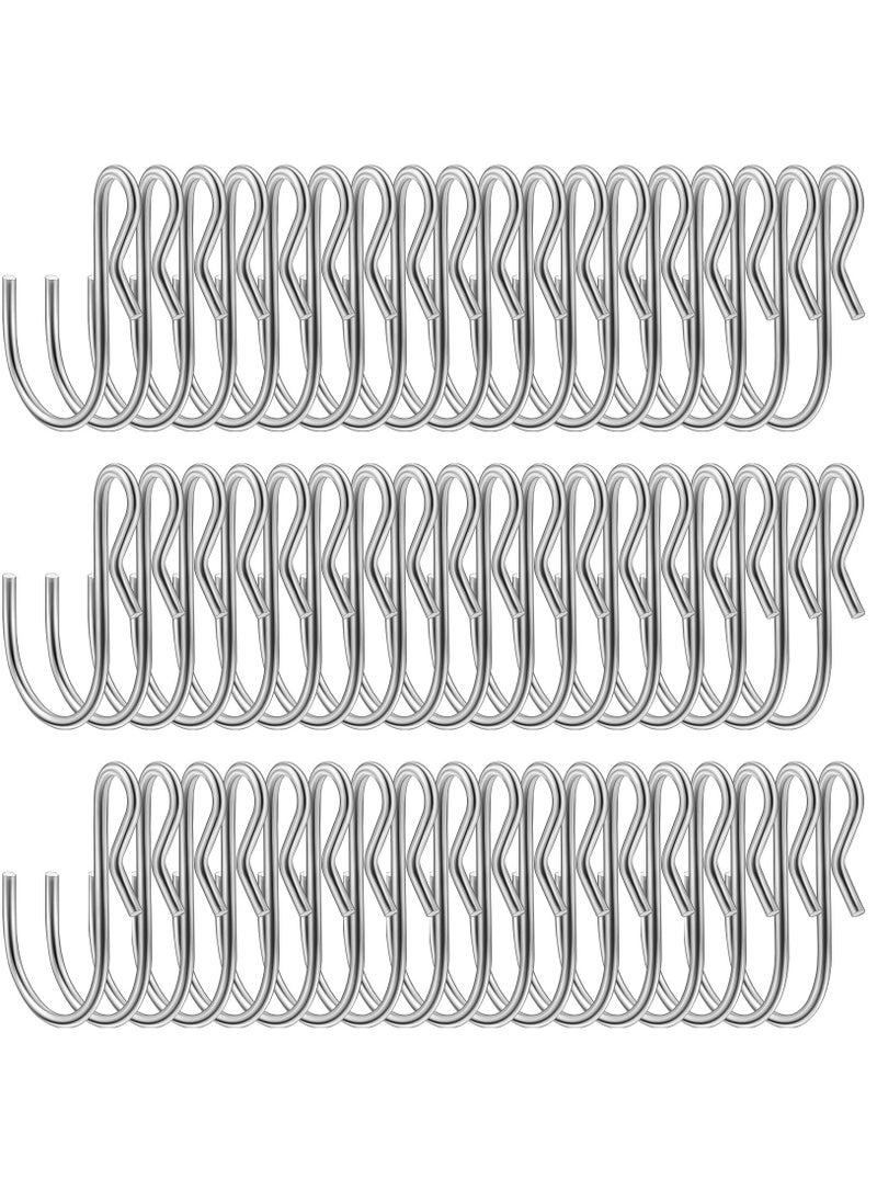 SYOSI S Shaped Metal Hooks Clip, S Shaped Hooks Stainless Steel Metal Hangers,Not Slip Off, Suitable for Indoor and Outdoor Hanging,  Kitchen Lights, Hanging Hooks for DIY Crafts(100 Pieces) Silver  - Image 1