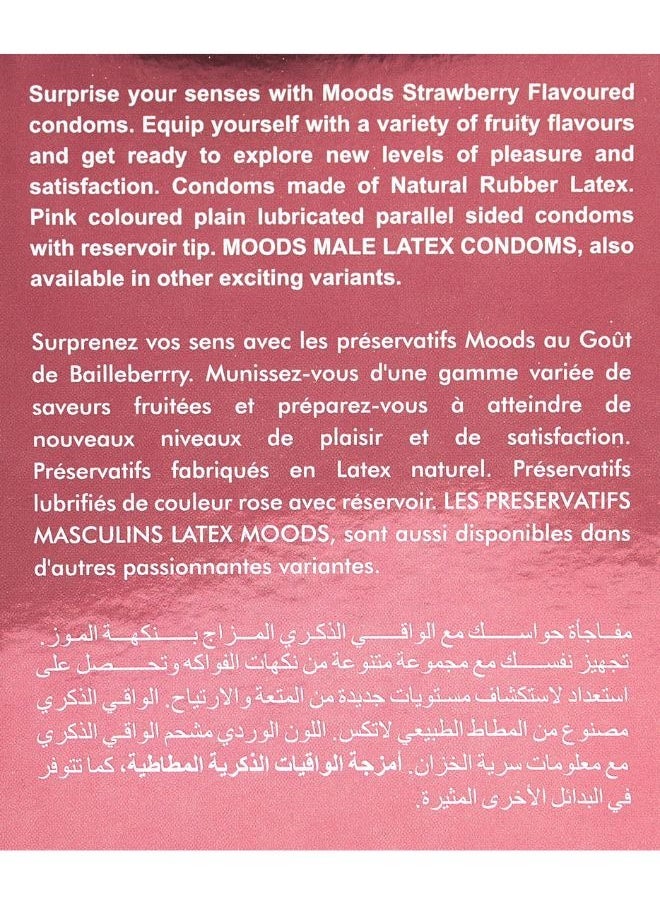 Moods Strawberry Condoms 12 Pieces  - Image 5